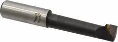 Interstate - 11/16" Min Bore Diam, 2-13/16" Max Bore Depth, 3/4 Shank Diam, Boring Bar - Right Hand Cut, Carbide-Tipped, Bright Finish - Exact Tooling