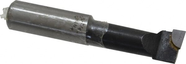Interstate - 13/16" Min Bore Diam, 2-1/4" Max Bore Depth, 3/4 Shank Diam, Boring Bar - Right Hand Cut, Carbide-Tipped, Bright Finish - Exact Tooling