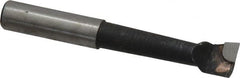 Interstate - 7/16" Min Bore Diam, 1-11/16" Max Bore Depth, 3/8 Shank Diam, Boring Bar - Right Hand Cut, Carbide-Tipped, Bright Finish - Exact Tooling