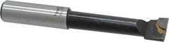 Interstate - 9/16" Min Bore Diam, 2-1/4" Max Bore Depth, 1/2 Shank Diam, Boring Bar - Right Hand Cut, Carbide-Tipped, Bright Finish - Exact Tooling
