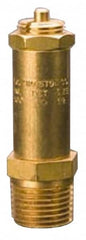 Kingston - 1/4" Inlet, Safety Relief Valve - 50 Max psi, Brass - Exact Tooling