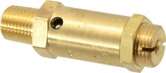 Kingston - 1/4" Inlet, Safety Relief Valve - 25 Max psi, Brass - Exact Tooling