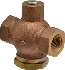 Kingston - 3/8" Brass Check Valve - Inline, FNPT x FNPT, 400 WOG - Exact Tooling