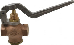 Kingston - 1/4" Pipe, 400 Max psi, Buna N Disc, Self Closing Control Valve - Squeeze Lever, FNPT x FNPT End Connections - Exact Tooling