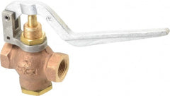 Kingston - 3/8" Pipe, 400 Max psi, Buna N Disc, Self Closing Control Valve - Squeeze Lever, FNPT x FNPT End Connections - Exact Tooling