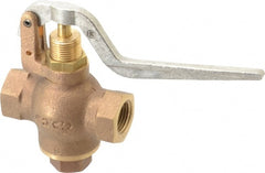 Kingston - 1/2" Pipe, 400 Max psi, Buna N Disc, Self Closing Control Valve - Balanced Valve Squeeze Lever, FNPT x FNPT End Connections - Exact Tooling