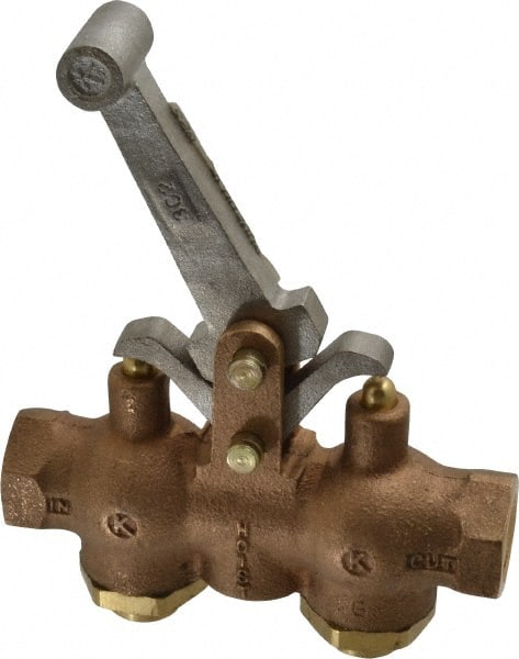 Kingston - 1/2" NPT Hoist Control Valve - Locking Style Lever & 200 Max psi - Exact Tooling