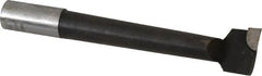Interstate - 1-1/2" Min Bore Diam, 6-1/4" Max Bore Depth, 1 Shank Diam, Boring Bar - Right Hand Cut, Carbide-Tipped, Bright Finish - Exact Tooling