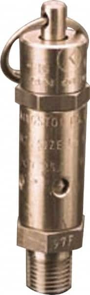 Kingston - 1/2" Inlet, ASME Safety Relief Valve - 25 Max psi, Stainless Steel - Exact Tooling
