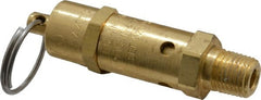 Kingston - 1/4" Inlet, ASME Safety Relief Valve - 25 Max psi, Brass - Exact Tooling