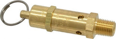 Kingston - 1/4" Inlet, ASME Safety Relief Valve - 75 Max psi, Brass - Exact Tooling