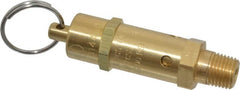 Kingston - 1/4" Inlet, ASME Safety Relief Valve - 200 Max psi, Brass - Exact Tooling