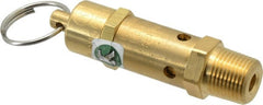 Kingston - 3/8" Inlet, ASME Safety Relief Valve - 75 Max psi, Brass - Exact Tooling