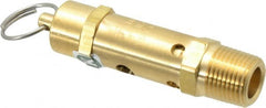 Kingston - 1/2" Inlet, ASME Safety Relief Valve - 100 Max psi, Brass - Exact Tooling