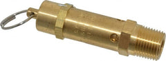 Kingston - 1/2" Inlet, ASME Safety Relief Valve - 125 Max psi, Brass - Exact Tooling