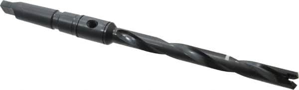 Allied Machine and Engineering - Series 1, 45/64 to 15/16" Diam, 3MT Taper Shank, Helical Flute Spade Drill - 6-3/4" Max Depth, 9-39/64" Body Length, 13-5/32" OAL, Standard Length, Through Coolant - Exact Tooling