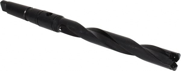 Allied Machine and Engineering - Series 1.5, 55/64 to 15/16" Diam, 3MT Taper Shank, Helical Flute Spade Drill - 6-3/4" Max Depth, 9-39/64" Body Length, 13-5/32" OAL, Standard Length, Through Coolant - Exact Tooling
