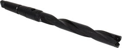 Allied Machine and Engineering - Series 1.5, 55/64 to 15/16" Diam, 3MT Taper Shank, Helical Flute Spade Drill - 6-3/4" Max Depth, 9-39/64" Body Length, 13-5/32" OAL, Standard Length, Through Coolant - Exact Tooling