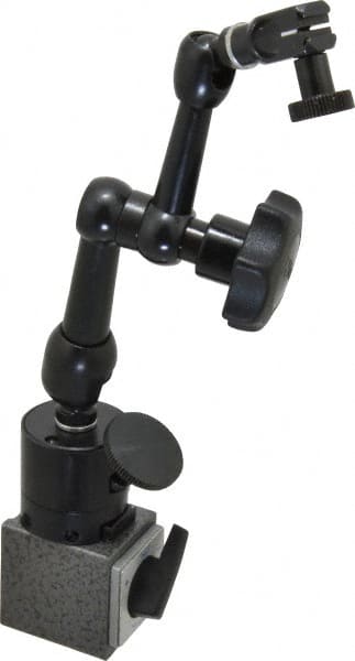 Noga - 320 N Magnetic Force, Fine Adjustment Indicator Positioner & Holder with Base - Articulated Arm, Rectangular Base, 35mm Base Height, 40mm Base Length, 30mm Base Width - Exact Tooling