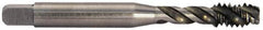 Balax - 5/16-24 UNF 3 Flute Modified Bottoming Spiral Flute Tap - Powdered Metal, Bright Finish, 2-23/32" OAL, Right Hand Flute, Right Hand Thread, Oversize, H6 - Exact Tooling