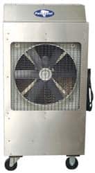 RollSeal - 18" Blade, 10 Gal Capacity, 1/3 hp, 3,000 CFM Evaporative Cooler - 6 Amp Rating, 115 Volts, Variable Speed - Exact Tooling