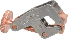 Kant Twist - 200 Lb, 3/4" Max Opening, 3/8" Open Throat Depth, 3/8" Closed Throat Depth, Cantilever Clamp - High Tensile Steel Jaw, Round Handle, 1-1/2" OAL, 1-3/8" Max Width - Exact Tooling