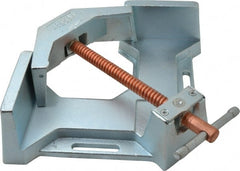 Bessey - Fixed Angle, 2 Axes, 2-3/8" Jaw Height, 9-1/2" Max Capacity, Cast Iron Angle & Corner Clamp - 90° Clamping Angle, 4-3/4" Throat Depth - Exact Tooling