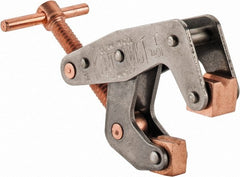 Kant Twist - 350 Lb, 1" Max Opening, 1/2" Open Throat Depth, 1/2" Closed Throat Depth, Cantilever Clamp - High Tensile Steel Jaw, T-Handle, 2-1/8" OAL, 1-3/4" Max Width - Exact Tooling
