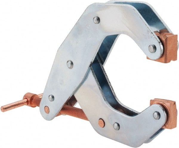 Kant Twist - 1,700 Lb, 4-1/2" Max Opening, 2-1/4" Open Throat Depth, 3-13/16" Closed Throat Depth, Cantilever Clamp - High Tensile Steel Jaw, T-Handle, 7" OAL, 6-3/4" Max Width - Exact Tooling