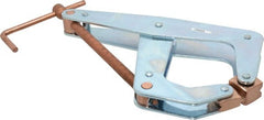 Kant Twist - 2,500 Lb, 9" Max Opening, 3-3/8" Open Throat Depth, 5-1/4" Closed Throat Depth, Cantilever Clamp - High Tensile Steel Jaw, T-Handle, 12" OAL, 13" Max Width - Exact Tooling