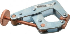 Kant Twist - 800 Lb, 2" Max Opening, 1-1/8" Open Throat Depth, 1-1/4" Closed Throat Depth, Cantilever Clamp - High Tensile Steel Jaw, Round Handle, 3-1/2" OAL, 3-1/4" Max Width - Exact Tooling