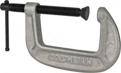 Wilton - Light-Duty 3" Max Opening, 2" Throat Depth, Ductile Iron Standard C-Clamp - 1,430 Lb Capacity, 0" Min Opening, Standard Throat Depth - Exact Tooling