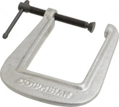 Wilton - Light-Duty 2" Max Opening, 3-1/2" Throat Depth, Ductile Iron Standard C-Clamp - 450 Lb Capacity, 0" Min Opening, Deep Throat - Exact Tooling