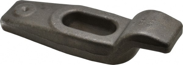 Made in USA - 6" OAL x 1-3/4" Overall Width x 1-9/16" Overall Height, Gooseneck Clamp - Grade ASTM A521, Class CA Carbon Steel, 7/16" Nose Height x 1-1/4" Nose Width, 1-11/16" Slot Len x 11/16" Slot Width, 1-1/8" Neck Len - Exact Tooling