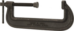Wilton - Heavy-Duty 10" Max Opening, 2-7/8" Throat Depth, Forged Steel Standard C-Clamp - 13,750 Lb Capacity, 6" Min Opening, Standard Throat Depth, Cold Drawn Steel Screw - Exact Tooling