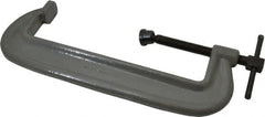 Wilton - Heavy-Duty 12" Max Opening, 2-15/16" Throat Depth, Forged Steel Standard C-Clamp - 15,000 Lb Capacity, 8" Min Opening, Standard Throat Depth, Cold Drawn Steel Screw - Exact Tooling