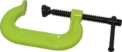 Wilton - Regular-Duty 3" Max Opening, 2-1/2" Throat Depth, Forged Steel Standard C-Clamp - 3,500 Lb Capacity, 0" Min Opening, Deep Throat, Alloy Steel Screw - Exact Tooling