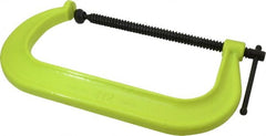 Wilton - Regular-Duty 12-1/4" Max Opening, 6-5/16" Throat Depth, Forged Steel Standard C-Clamp - 9,300 Lb Capacity, 2" Min Opening, Deep Throat, Alloy Steel Screw - Exact Tooling