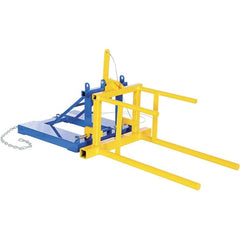 Vestil - 800 Lb Load Capacity, 55 Gal Forklift Drum Rotator - 26-1/2" Wide x 32-1/2" High - Exact Tooling
