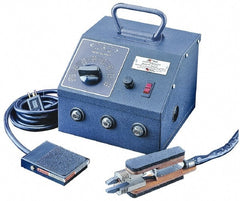 American Beauty - 120 or 220 Volt, 0 to 1,100 Watt, Resistance Soldering System - Includes Power Unit, Handpiece & Footswitch - Exact Tooling