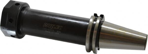 Parlec - 1/32" to 1" Capacity, 6-1/2" Projection, CAT40 Taper Shank, TG/PG 100 Collet Chuck - 9.187" OAL - Exact Tooling