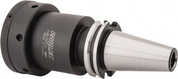 Parlec - 31/64" to 1-1/2" Capacity, 4.88" Projection, CAT40 Taper Shank, TG/PG 150 Collet Chuck - 7.567" OAL - Exact Tooling