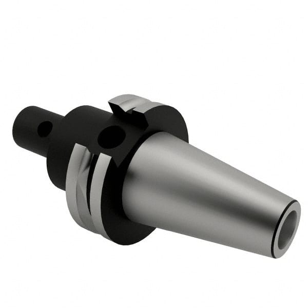 Parlec - CAT40 Taper Shank 3/8" Hole End Mill Holder/Adapter - 1" Nose Diam, 2-1/2" Projection, Through-Spindle Coolant - Exact Tooling