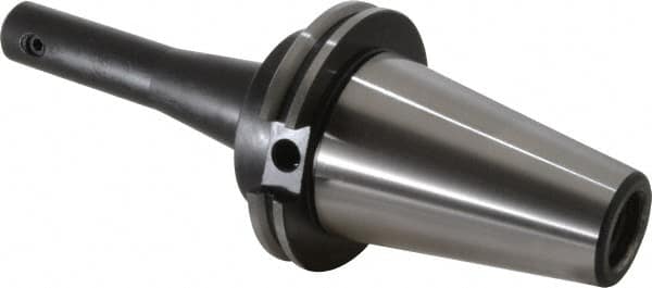 Parlec - CAT50 Taper Shank 3/8" Hole End Mill Holder/Adapter - 1" Nose Diam, 6-1/2" Projection, Through-Spindle Coolant - Exact Tooling