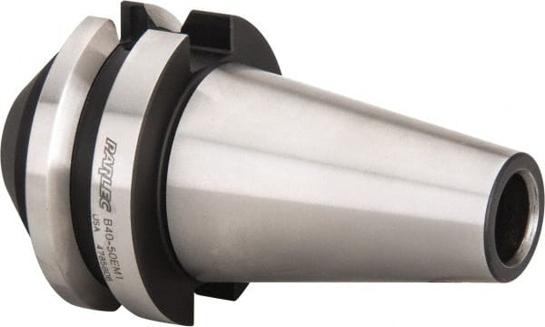 Parlec - BT40 Taper Shank 1/2" Hole End Mill Holder/Adapter - 1-3/4" Nose Diam, 1.75" Projection, Through-Spindle Coolant - Exact Tooling
