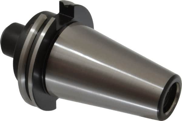 Parlec - CAT50 Taper Shank 1/2" Hole End Mill Holder/Adapter - 1-1/4" Nose Diam, 2.62" Projection, Through-Spindle Coolant - Exact Tooling