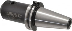 Parlec - CAT40 Taper Shank 3/4" Hole End Mill Holder/Adapter - 1-3/4" Nose Diam, 3-1/2" Projection, Through-Spindle Coolant - Exact Tooling