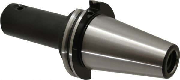 Parlec - CAT50 Taper Shank 3/4" Hole End Mill Holder/Adapter - 1-3/4" Nose Diam, 5-3/4" Projection, Through-Spindle Coolant - Exact Tooling