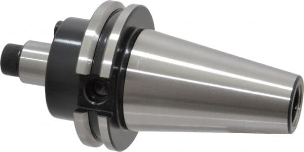 Parlec - CAT40 Taper Shank 3/4" Pilot Diam Shell Mill Holder - 1.38" Flange to Nose End Projection, 1-3/4" Nose Diam, 3/8-24 Lock Screw - Exact Tooling