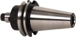 Parlec - CAT40 Taper Shank 3/4" Pilot Diam Shell Mill Holder - 1-1/2" Flange to Nose End Projection, 1-3/4" Nose Diam, 3/8-24 Lock Screw - Exact Tooling